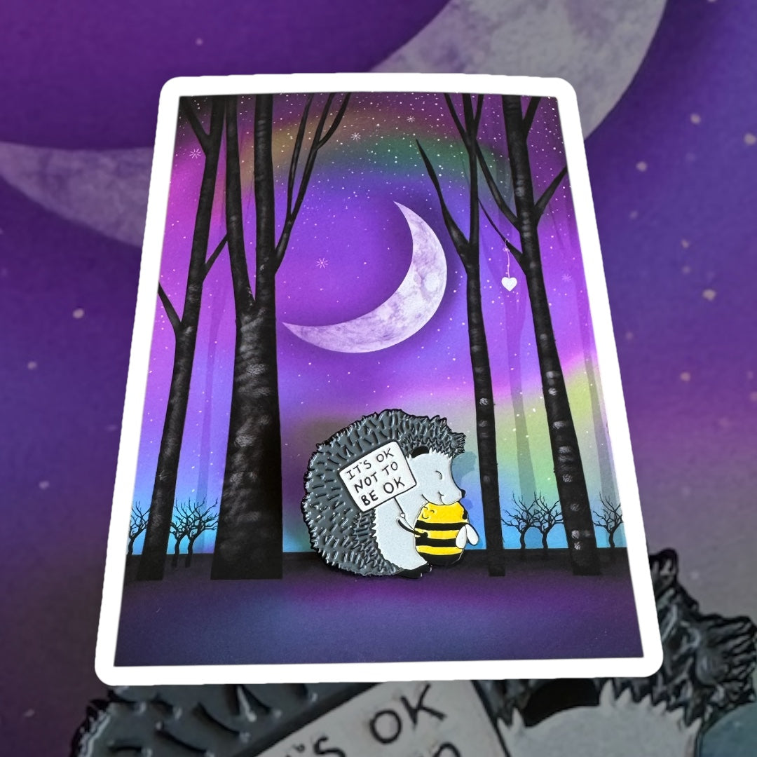 It’s Ok Not To Bee Ok Enamel Pin (collectors edition)