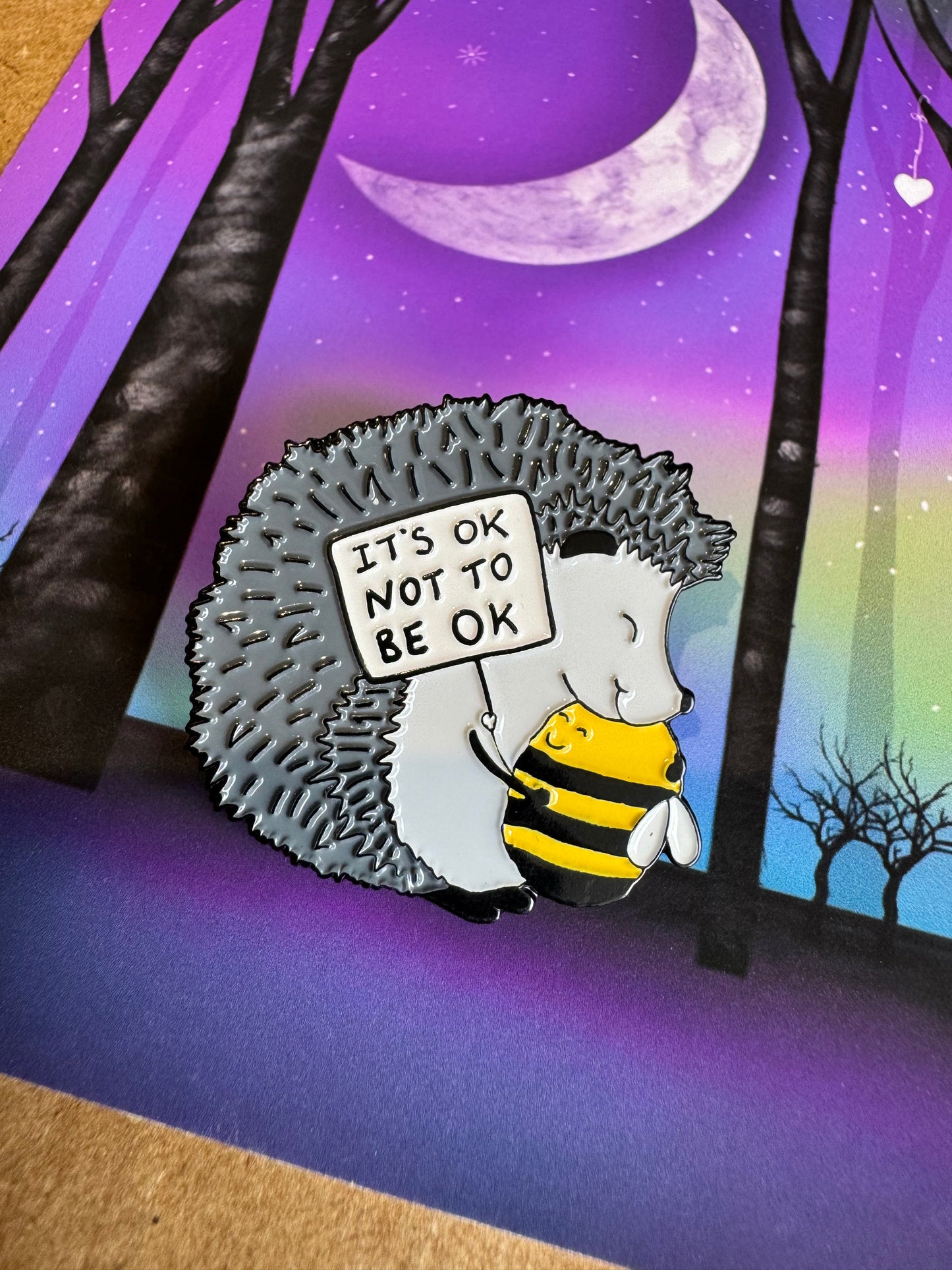 It’s Ok Not To Bee Ok Enamel Pin (collectors edition)
