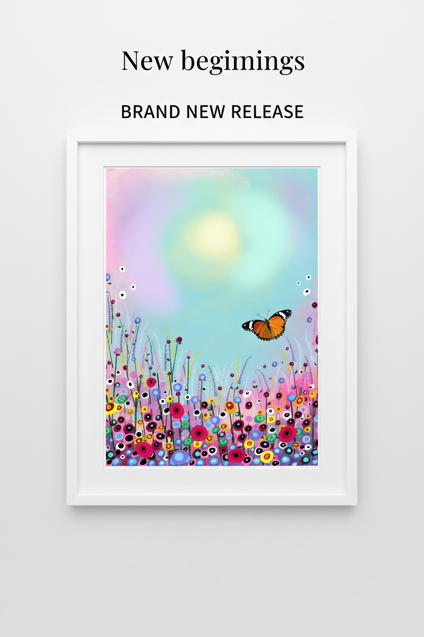 New beginnings - White Frame Promotional Centered
