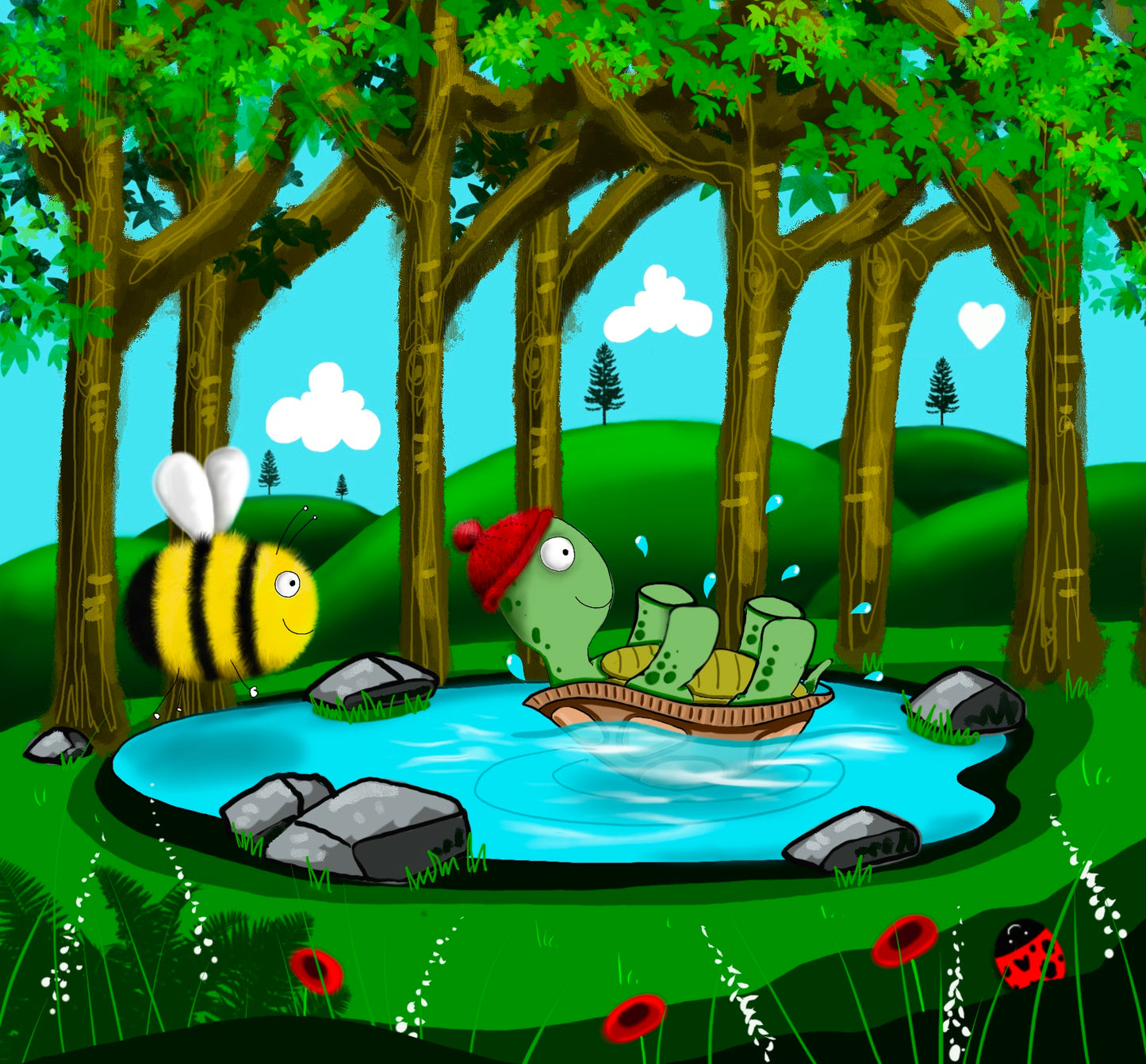 Bee’s Journey through the forest