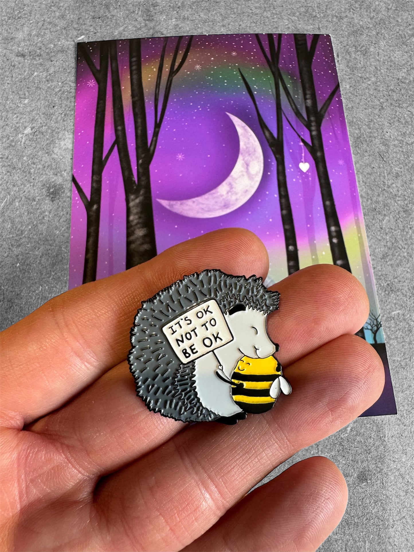 It’s Ok Not To Bee Ok Enamel Pin (collectors edition)