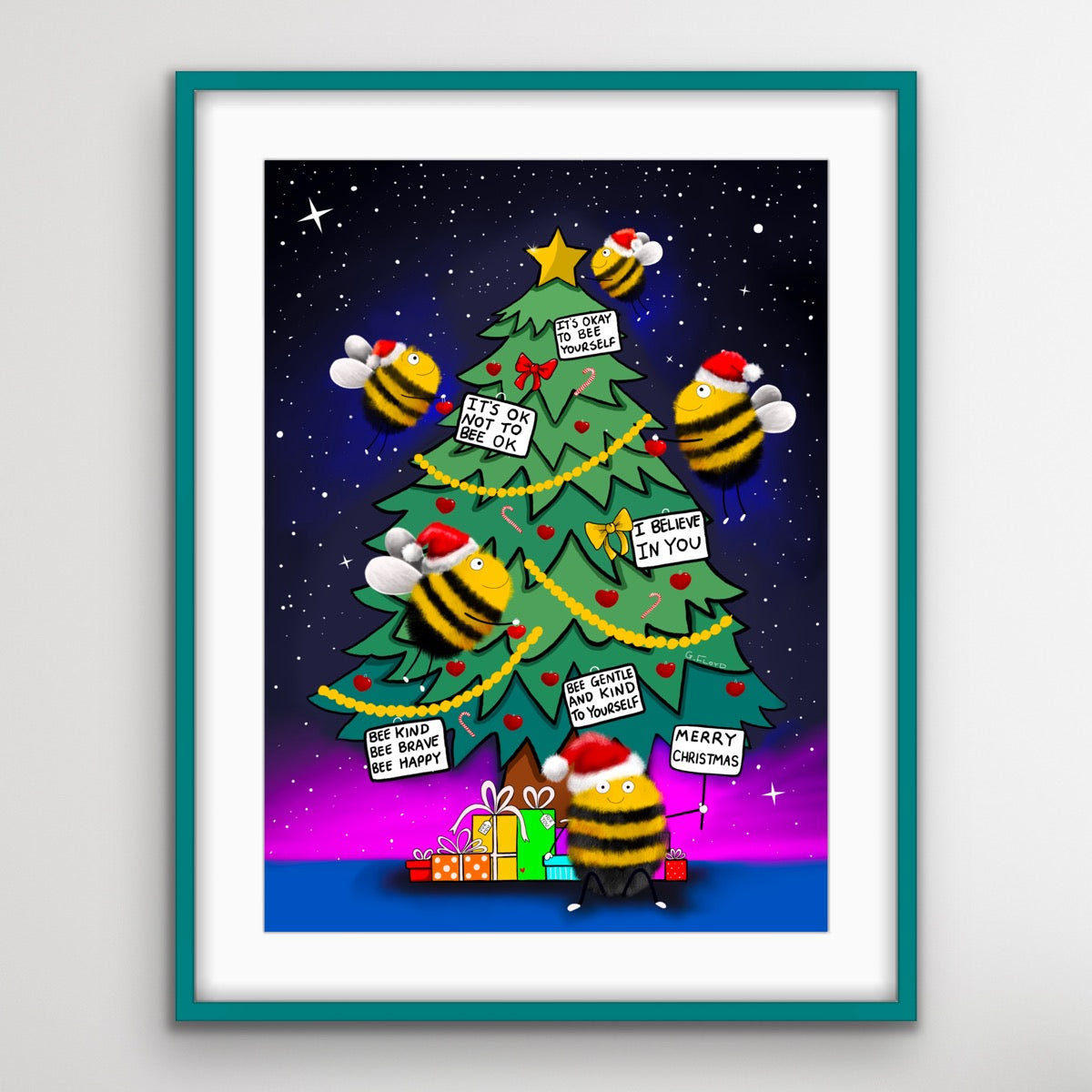 Merry Christmas Greeting Card (Pack of 5)