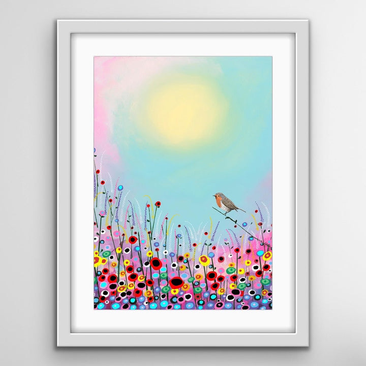 Robin Themed Prints – “I’M OK’ Said The Bee by Garry Floyd