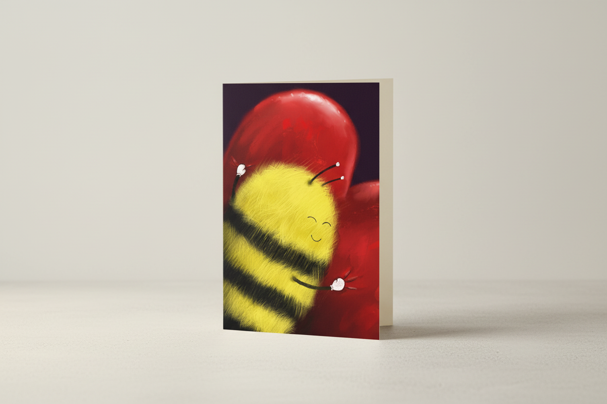 Bee Greeting Card Mockup