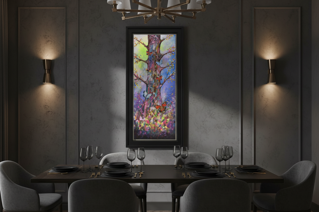 Black Frame - Moody Dining Room
