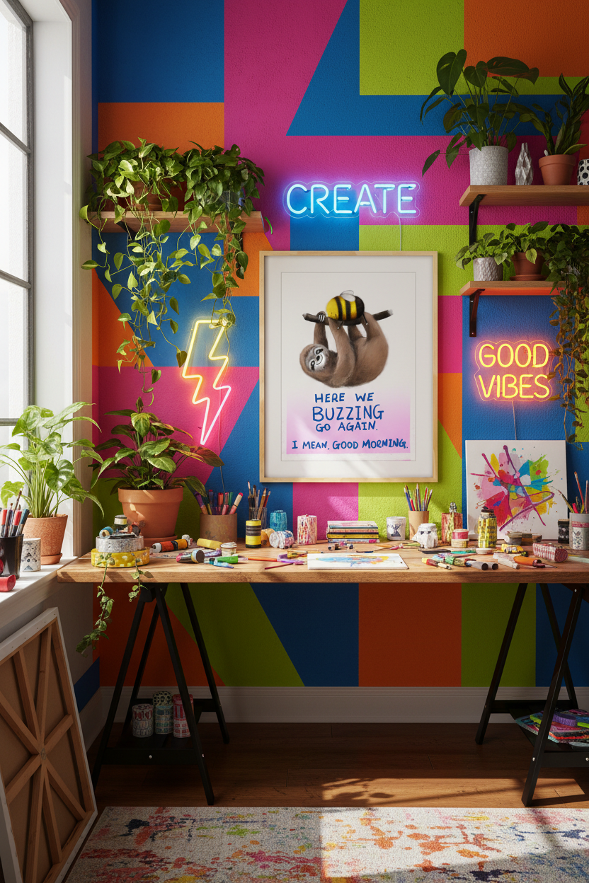 Creative studio workspace