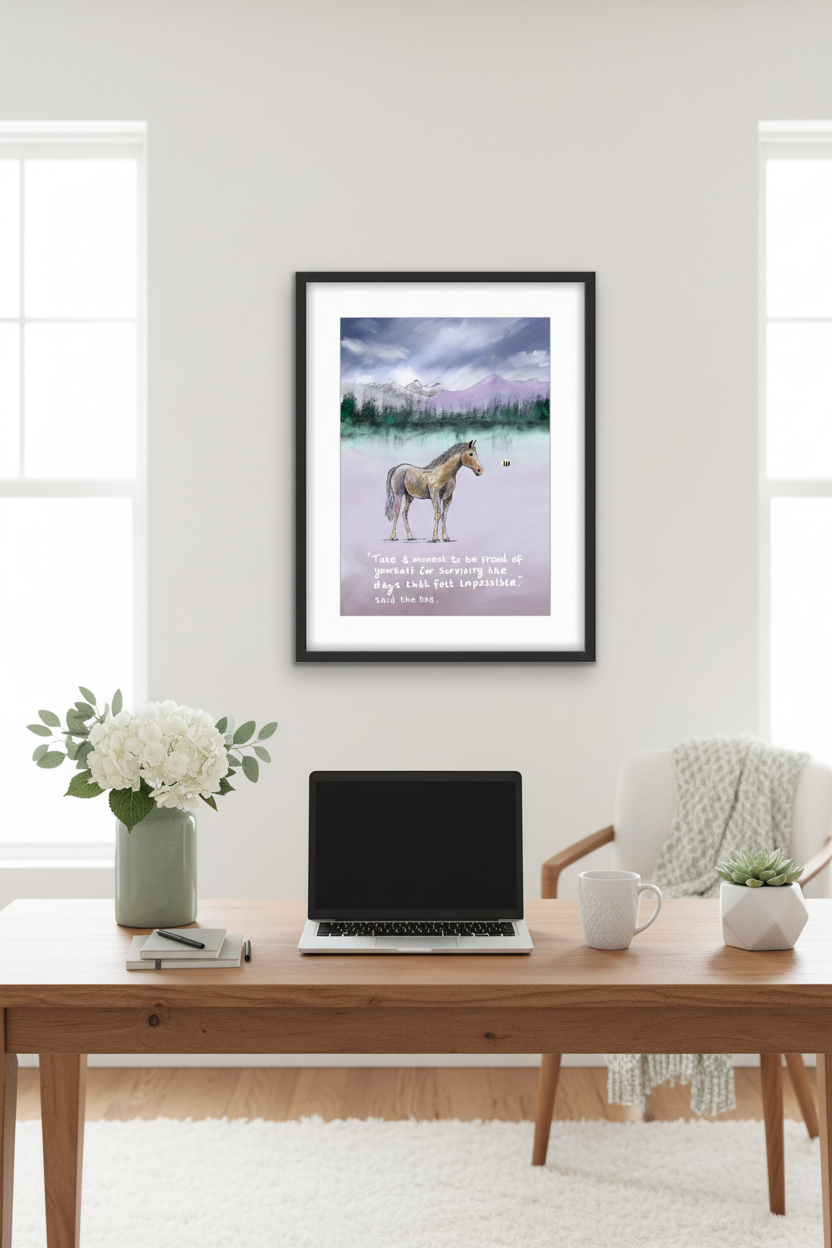 Home office lifestyle creative