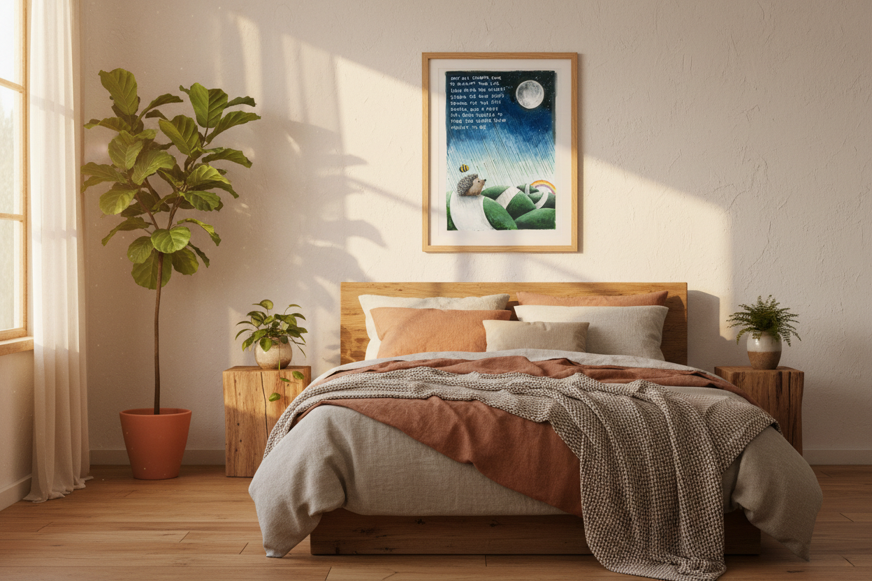 Light Oak Frame Setting