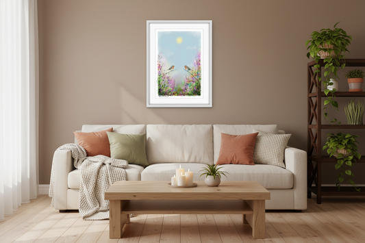 Living room with soulmates II print