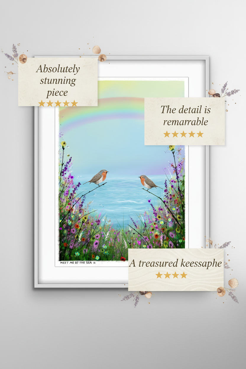 Meet me by the sea II social post