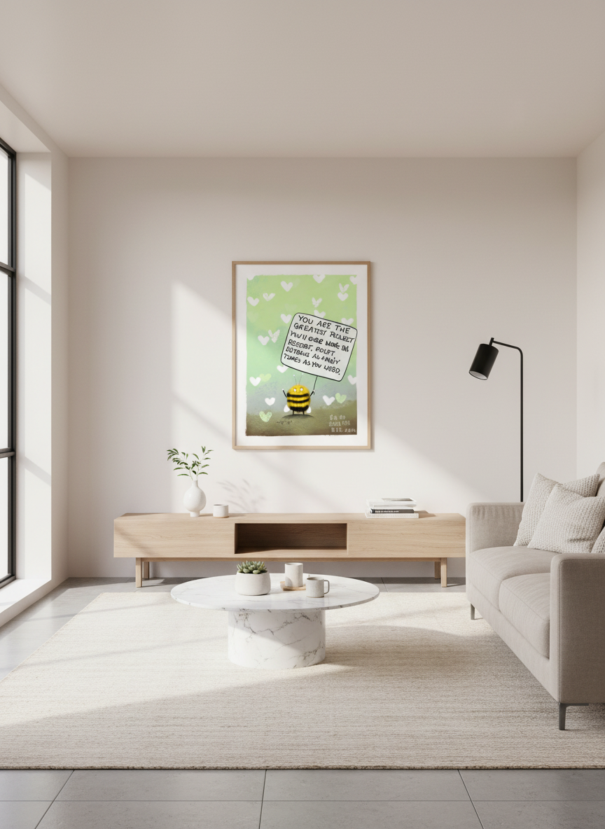 Modern living room setting