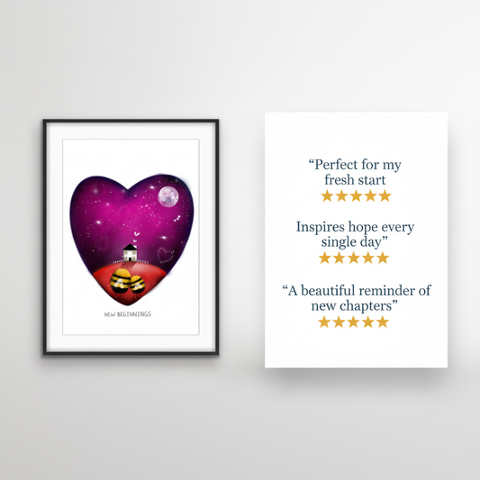 New beginnings art print review creative
