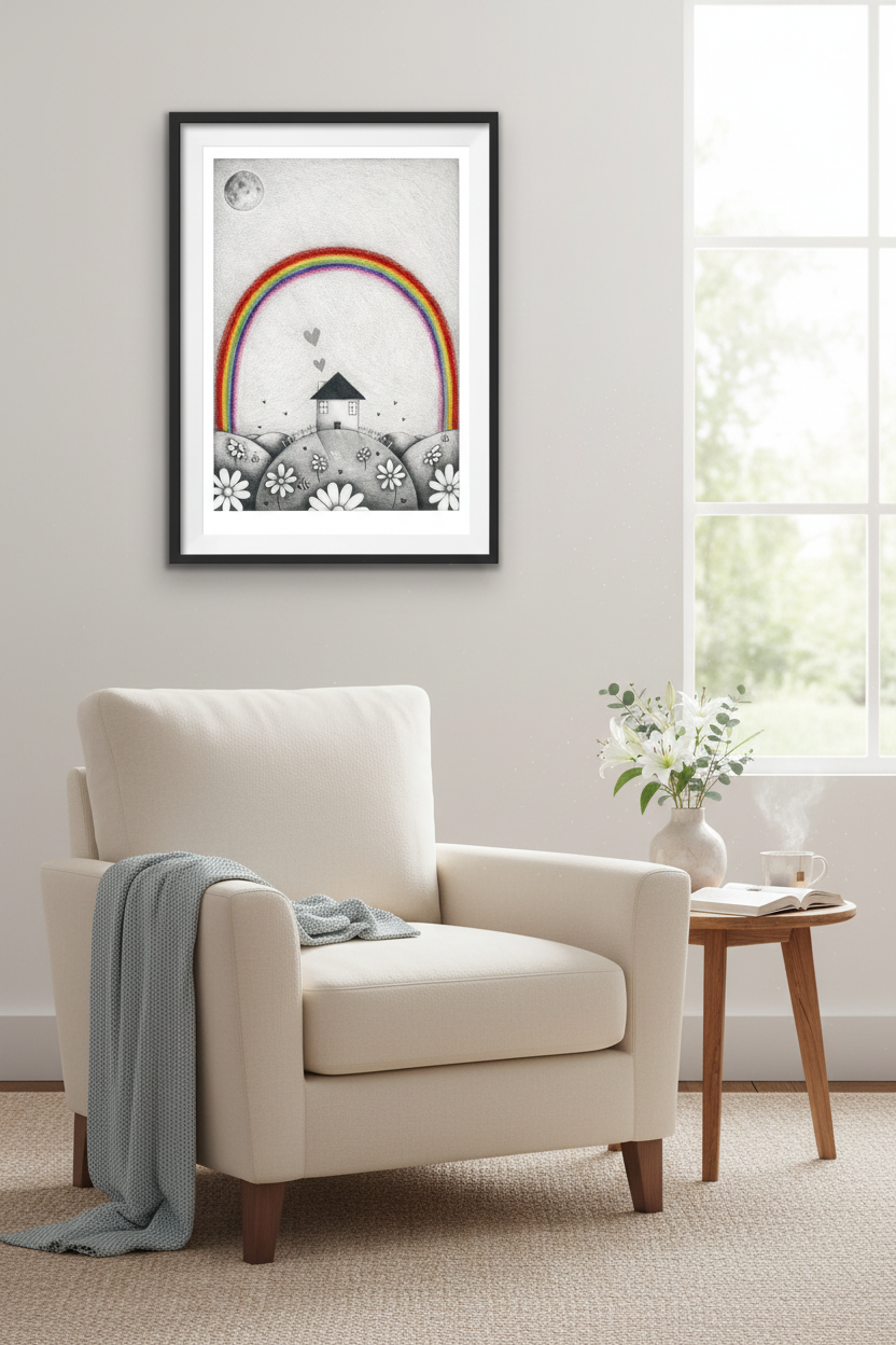 Peaceful reading nook