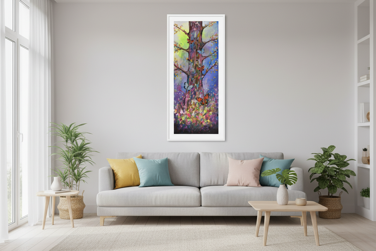 White Frame - Above Sofa